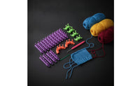 Knitting Loom Kit Reconfigurable Modular Knitting Loom Adjustable Frame for Crafters, Beginners, Home Crafting, Classrooms