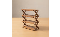 Dollhouse Shoe Rack Compact Miniature Rack Solid Color Furniture for Diorama Builders