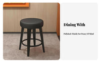 Heavy-Duty Upholstered Dining Stool Space-Saving Design Restaurant Seating Simple Design Commercial Furniture Comfortable Cushion for Diners, Business Owners, Homeowners, Snack Bar, Food Court, Cafe, Kitchen