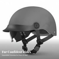 Retro Design Half Helmet 3C Certified Lightweight Half Helmet Breathable Guarding Headwear for Town Cyclist S, Adults, Commuting, Daily Use