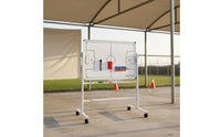 Folding Stand Board Foldable Basketball Board Sports Whiteboard Teaching Aid Long-Lasting for Training, Classroom