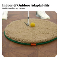 Golf Bunker Practice Mat Non-Slip Base Golf Bunker Mat Construction Sand Hazard for Backyard, Home