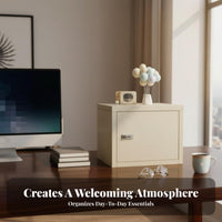 Mini Metal Locker Rust-Proof Desktop Storage Locker Customizable Interior