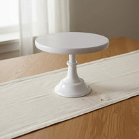 Elevated Design Pedestal Cake Stand Rustic Charm High Footed Dessert Tray Multi-Purpose Round Pedestal Stand Multifunctional for Weddings, Bakeries