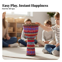 African Hand Drum Concert-Ready Hand Drum Portable Rope Tuned for Young Children