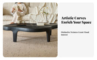 Tree circular grain Top natural shape Wood cut Table Irregular Shape Home Furniture Vintage Vintage Elegance Household Furnishing Sculptural Design for Apartment Dwellers, homeowners, Interior Designers, Living Room, Small areas, Lounge Area, Bedroom