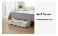 Underbed Wheeled Latch Box adaptable Home Organizer debrisproof for Homeowners