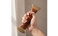 Gua Sha Tool Two-endedEnded Gua Sha with Wooden Handle Traditional Chinese Massage for Adults