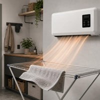 Wall-Mounted Electric Heater Compact Electric Wall Heater Rounded-Corner