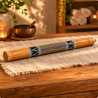 Bamboo Rainstick Meditative Sounds Rain Easy to Play Rainstick Instrument