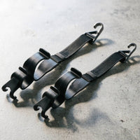 Adjustable Length Car Seat Back Hook Woven Strap Headrest Seat Hanger Clip-Style Car Hanger Hook Molded Plastic