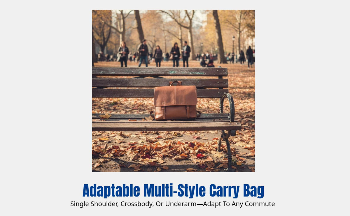 Vegetable Tanned Leather Satchel Backpack, Vintage Style, Multi-Carry, Unisex, Casual Travel Bag