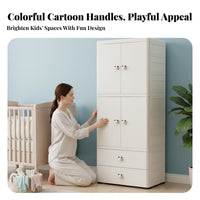 Interlocking Cube Wardrobe Large Capacity children's Furniture Easy Assembly