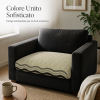 Premium Faux Leather Sofa Cushion Cover - Non-Slip, All-Season Protection