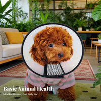 Elizabethan Adjustable Pet Cone Comfortable Anti-Nipping Scratch Cone for Dogs, Cat Owners, Wound Ing, Skin Treatment, Grooming