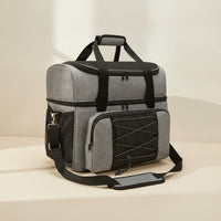 Two Ball Bowling Bag Padded Bowling Bag with Shoe Compartment Sturdy for Travel