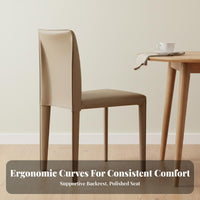 Light Luxury design Stackable Saddle Chair Ergonomic Backrest Padded Guest Chair Multi-Purpose Upholstered Seating long-lasting Construction for Design lovers, Restaurant Owners, Dining Room, Kitchen, Waiting Area, Bedroom
