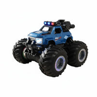 LED Lights Terrain-Road Trick Car Crash Resistant RC Monster Truck Crashworthy Spray Mist Toy Truck Shock Absorption for Children, Boys, Outdoor