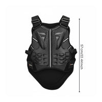 Breathable Motocross Shock Resistant Motocross Chest Protector Shockproof Motorcycle Protective Gear Vest Adjustable Straps for Terrain-Terrain