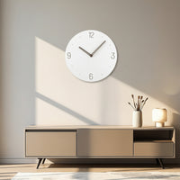 Silent Wall Clock Quiet Minimalist Wall Clock Operated for Light Sleepers, Uncluttered Aesthetic Fans, Bedroom