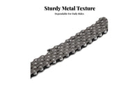 Single Speed Cycle Chain Includes Primary Link Single Speed Bike Chain Drivetrain Parts Pre-Lubricated for Town Cyclist S