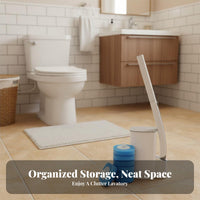 Toilet Brush Set Hygienic Toilet Brush Extended Long Handle Washroom Accessory