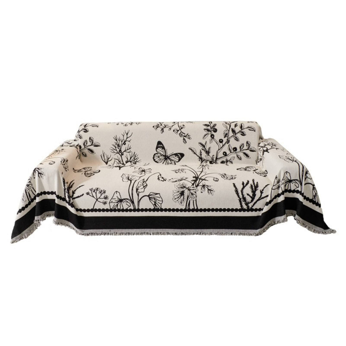 Chenille Sofa Cover, Single-Piece Throw, Antiabrasion, Stain Resistant, Durable, All-Season Protector, Minimalist Design, Fits Sectional Sofas