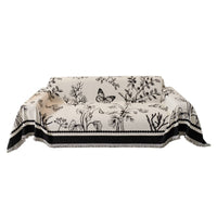 Chenille Sofa Cover, Single-Piece Throw, Antiabrasion, Stain Resistant, Durable, All-Season Protector, Minimalist Design, Fits Sectional Sofas