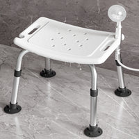 Foldable Shower Chair with Anti-Slip Aluminum Alloy Frame, 300kg Capacity
