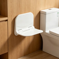 Wall-Attached Bathing Seat Sturdy Support Wall Mounted Shower Bench for Elderly