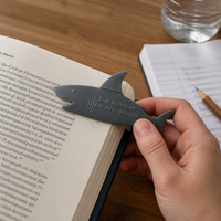 3D Ocean Shark Bookmark for Students and Office
