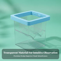 Guppy Breeder Box Two-Way Placement Buoyant Breeder Box Buoyant Aquatic Pet Hatchery High Clearness V-Shaped Divider