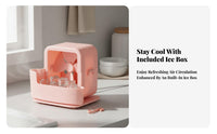 Compact Fan Ice Box Cooler Low Cost Fan Ice Cooler Attachment Simple Design for Office Workers, Homeowners, Bedroom, Living Room