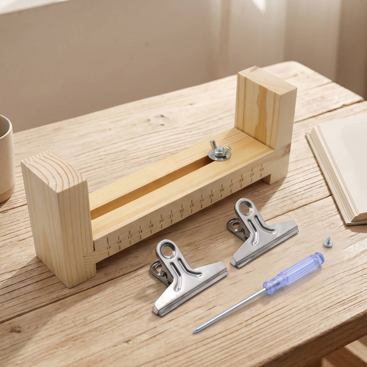 Easy to Use Wood Bracelet Loom Clamp Design DIY Bracelet Braiding Stand Polished Surface Cord Weaving Frame