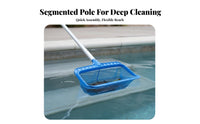 Pool Skimmer Net Detachable Handle Pond Debris Net Frame Fine Mesh Pool Skimmer for Spa