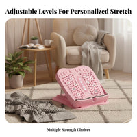 Tendon Stretching Adjustable Slant Board Anti-Slip Surface calf Stretcher High Weight Capacity Fitness gear Foldable Design for Athletes, Beginners, mature individualss, Home, exercise, Gym, Office