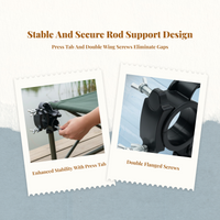 Fishing Rod Stand, Secure, Multi-Function, Outdoor