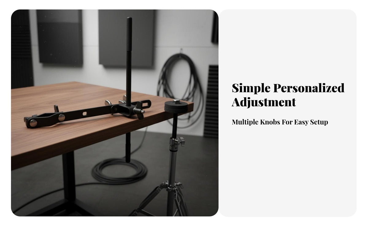 Cowbell Holder Clamp Multi-Instrument Mount Cymbal Stand Accessory Holder Percussion Mounting Bracket Fully Adjustable