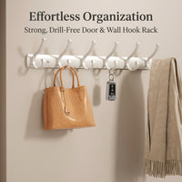 Wall Mounted Coat Rack, Heavy Duty Entryway Hook