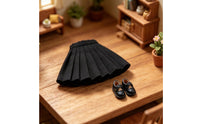 Doll Pleated Skirt With Belt Doll Clothing Fits OB22/OB24 Short Skirt for Hobbyists