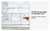 Guppy Breeding Fish Habitat High Clarity Aquatic Creature Hatchery Aquatic Creature Fry Separation Container Good Water
