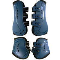 4 Pieces Tendon Boots Breathable Leg Guards Impact-Resistant for Equestrians