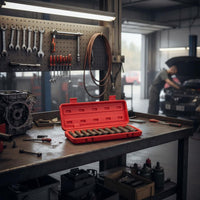 20 Pieces Air-Powered Shock-Resistant Socket Set Heat Treated Air Wrench Socket Kit Extended Shock-Resistant Wrench Sockets
