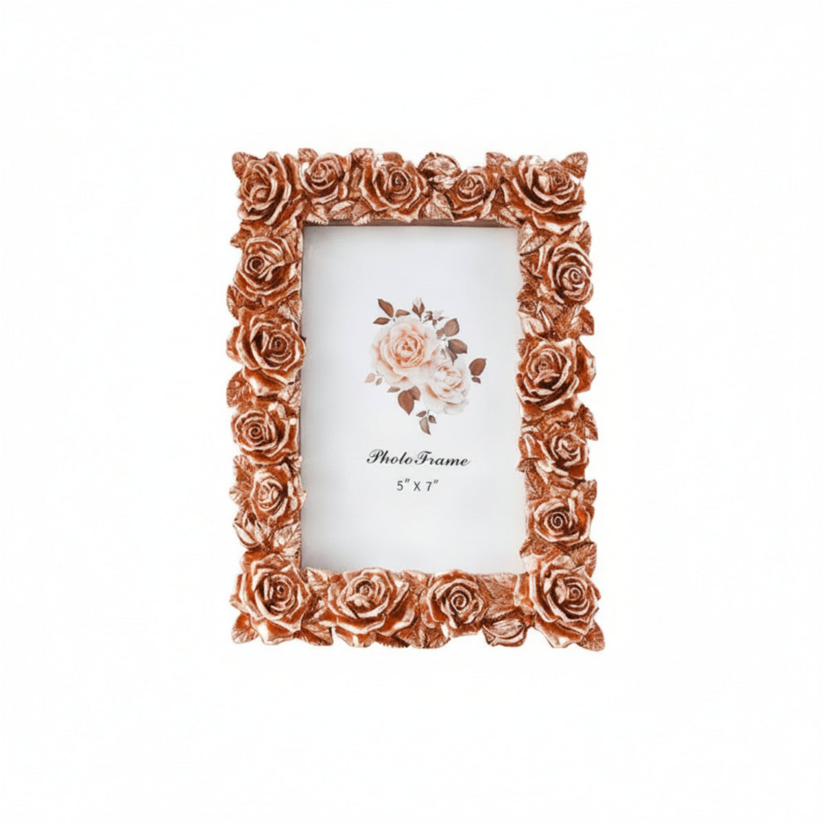 Home Decor Tabletop Display Leaf Relief 3D Floral Frame for Shelf