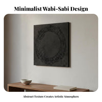 Wabi-Sabi Aesthetic Frameless Wall Picture Minimalist Design Textured Wall Art Ready to Hang Textured Canvas Art Great Gift for Interior Designers, Homeowners, Adults, Entryway, Hallway, Living Room, Bedroom