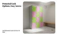 Long-Lasting ABS Plastic Locker Anti Waterproof Changing Room Cabinet Rust Resistant Gym Design Locker Lockable Doors for Employees, Students, Swimming Pool, Spa, Public Bathroom