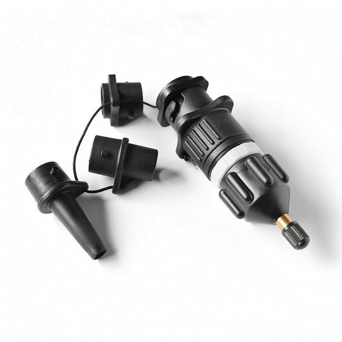 5 Pieces Air Pump Adapter Set Heavy-Duty for Camping, Beach, Travelers, Paddlers