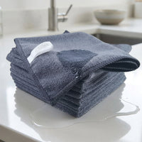 Small Microfibre Cloth 25cm X 25cm Magic Wipe, Highly Absorbent Flat Weave Microfibre Cloth, For Glass, Kitchen and Household Cleaning
