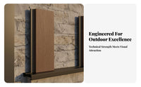 Co-Extruded WPC Siding Anti WPC Wall Panel Waterproof Wood Composite Wallboard for Homeowners, Builders, Courtyard, Outdoor, Balcony