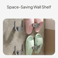 No-Drill Wall Mounted Slipper Rack Bathroom Hook